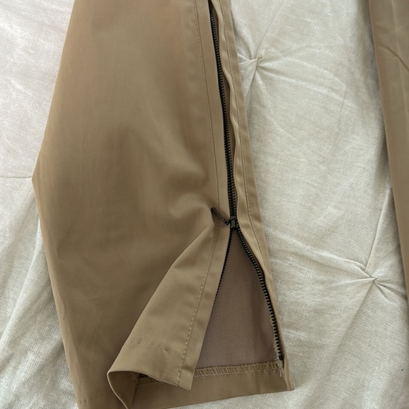 KENAR, NWOT, KHAKI SLACKS W/ leg zippers - Picture 5 of 8